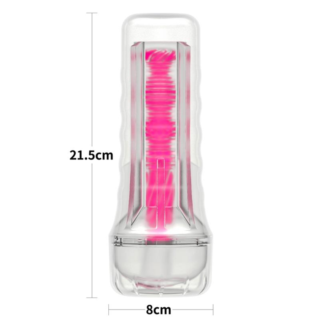 Мастурбатор LOVETOY Lumino Play, розов, сияещ, 8,5