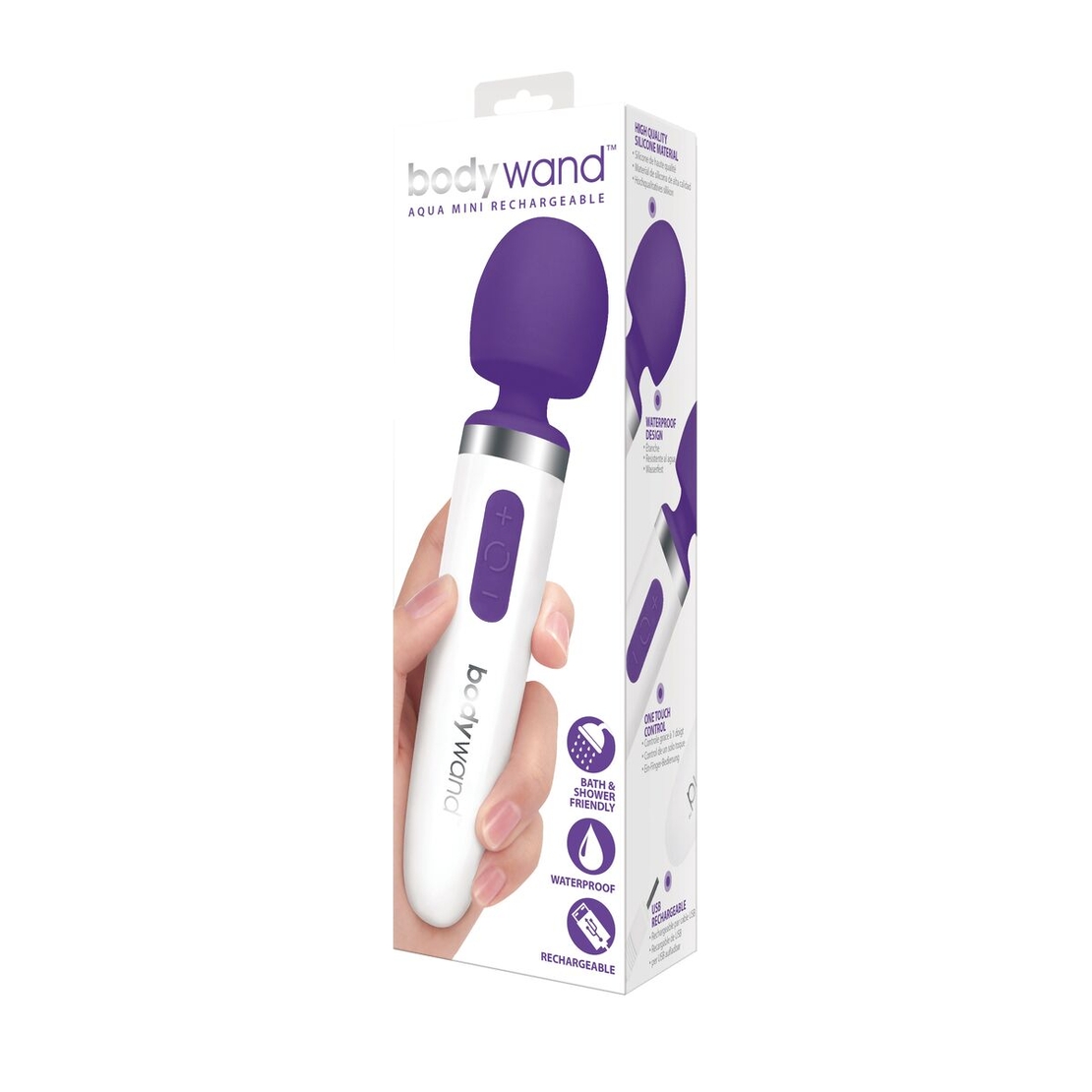 Лилав масажор Aqua Mini Rechargeable Wand - Bodywand 1927