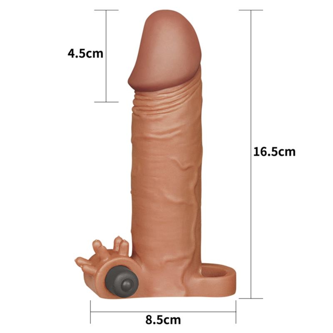 LoveToy пенис калъф с вибрация | 17.5 см