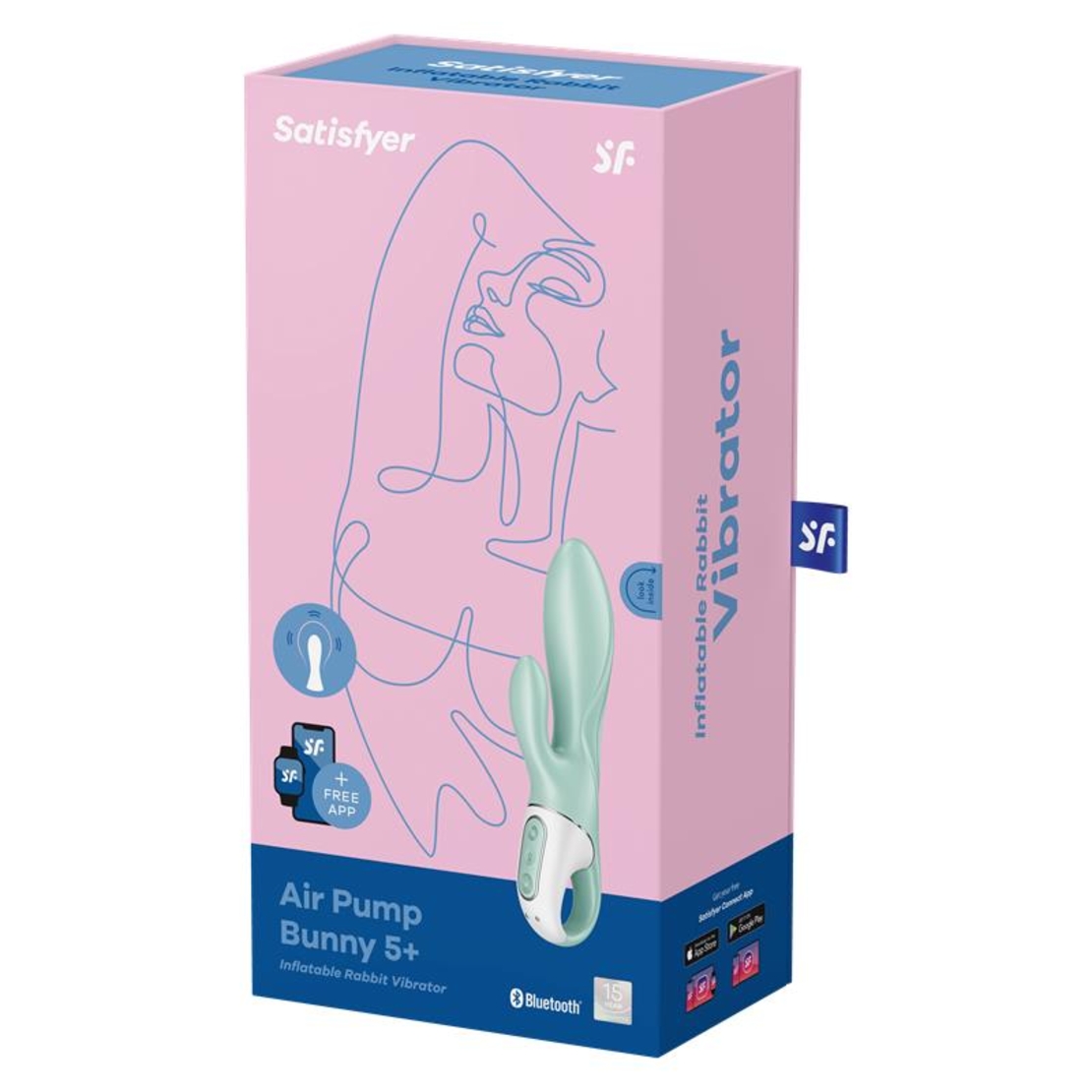 Надуваема вибраторна помпа SATISFYER Bunny 5 с приложение Satisfyer Connect