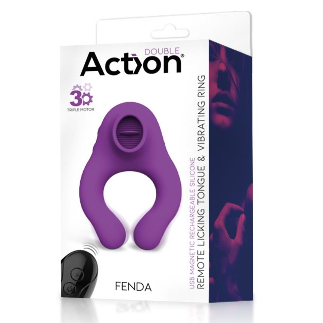 ACTION Fenda Вибриращ пръстен с функция за близане и дистанционно управление