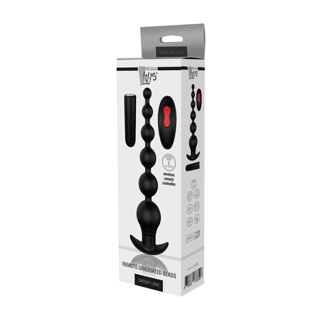 Анален вибратор Dream Toys CHEEKY LOVE Черен