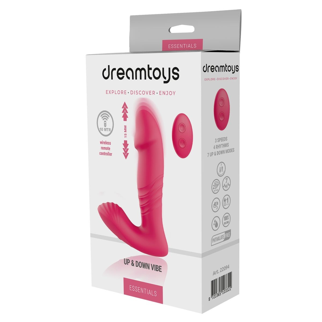 Анален вибратор Dream Toys Essentials Up Розов
