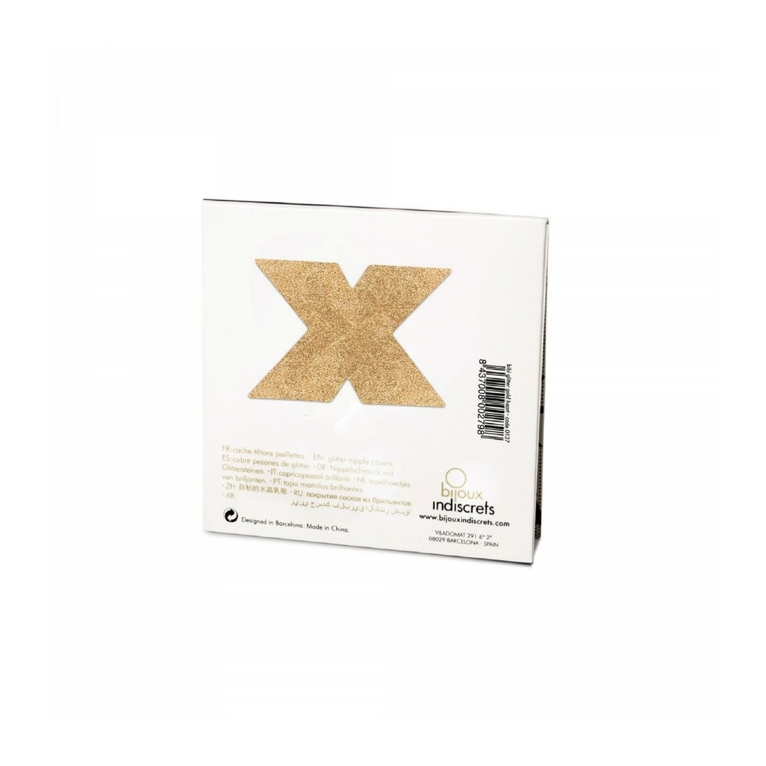 Щитчета за зърна - Flash Cross Златист Bijoux Indiscrets FLASH
