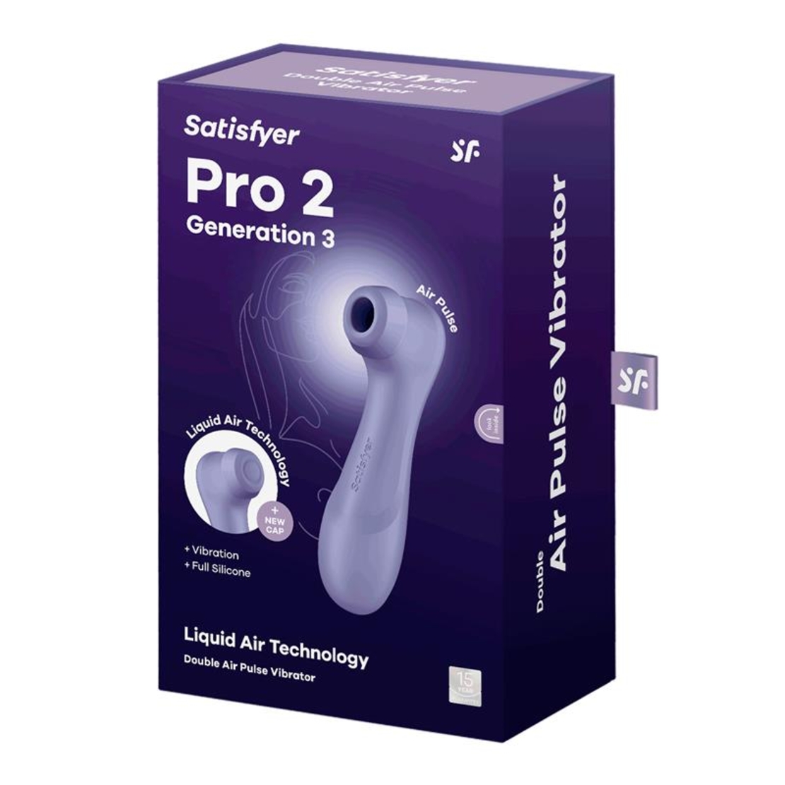 Вижте по-голямо 
Изтегляне на всички изображения 
SATISFYER Pro 2 Gen 3 Технология за течен въздух Засмукване и вибрация Лилав