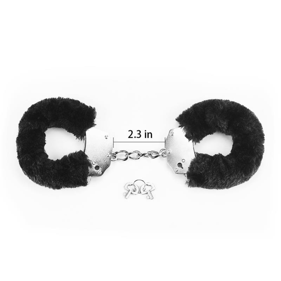 Метални белезници LOVETOY Furry Metal черни