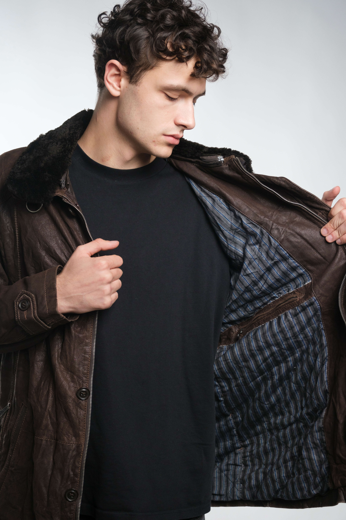 Яке от естествена кожа