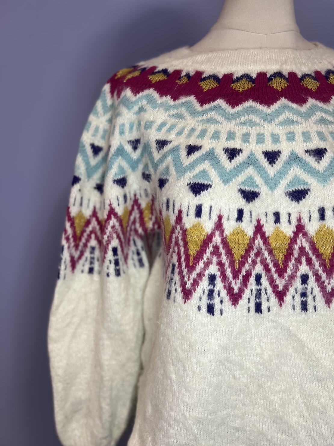 Ретро пуловер