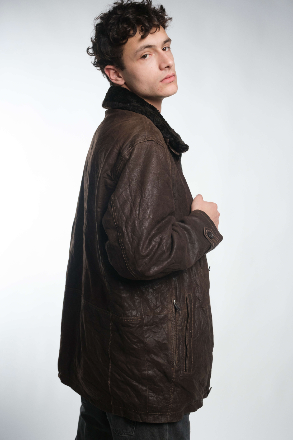 Яке от естествена кожа