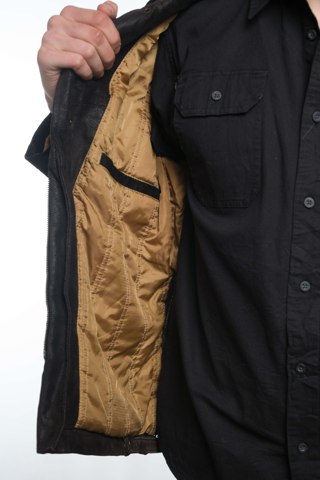 Яке от естествена кожа