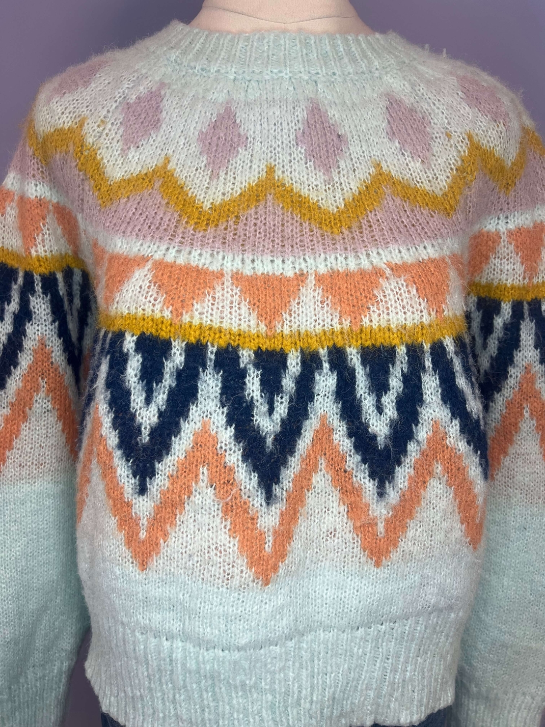 Ретро пуловер