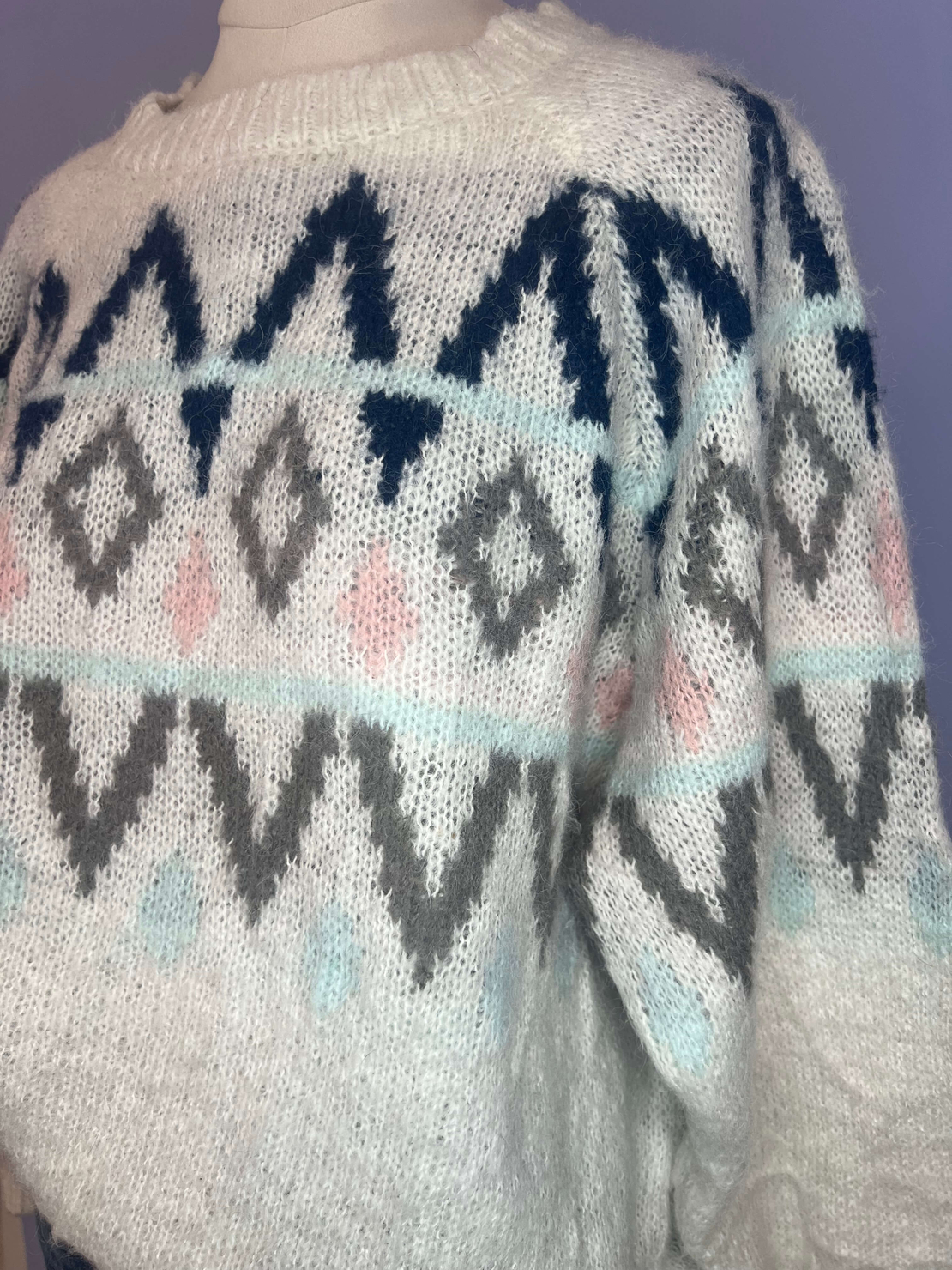 Ретро пуловер