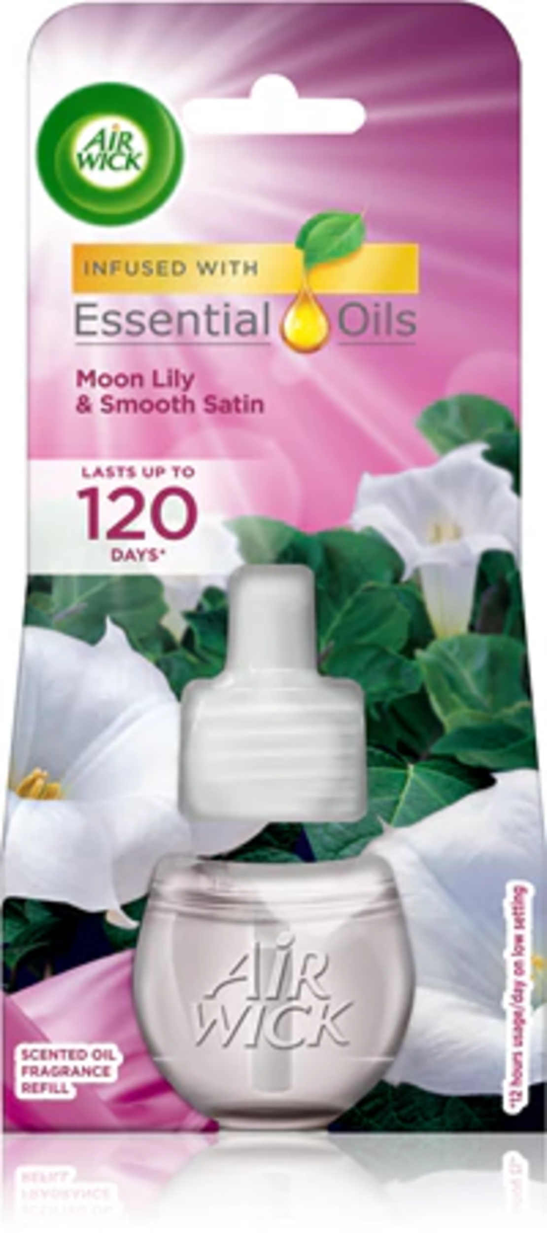 AIR WICK SMOOTH SATIN AND MOON LILY ПЪЛНИТЕЛ ЗА ЕЛ. АРОМАТИЗАТОР 19 мл.