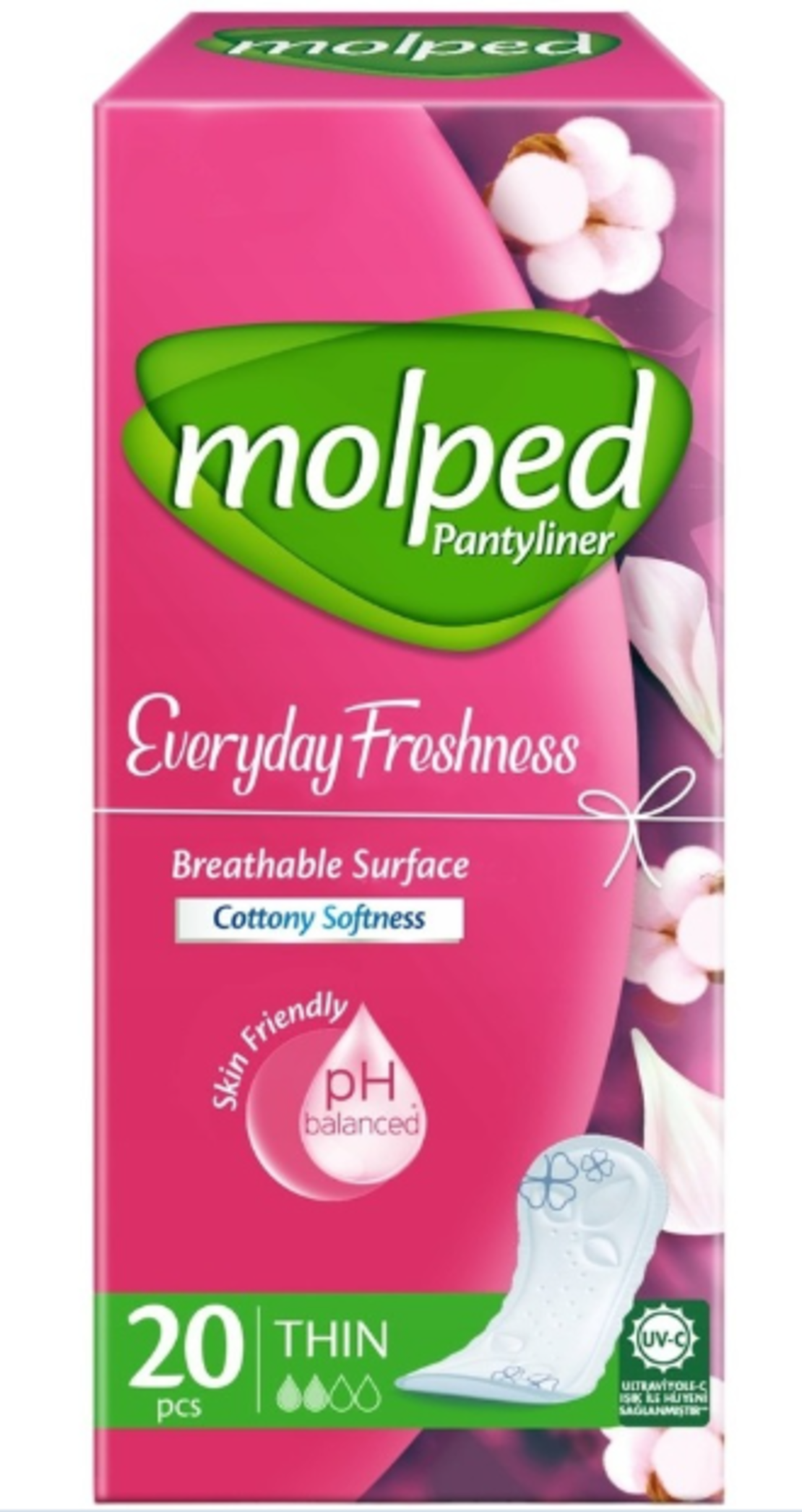 MOLPED PANTYLINER EVERYDAY FRESHNESS THIN ДАМСКИ ПРЕВРЪЗКИ 20 бр. / опак.