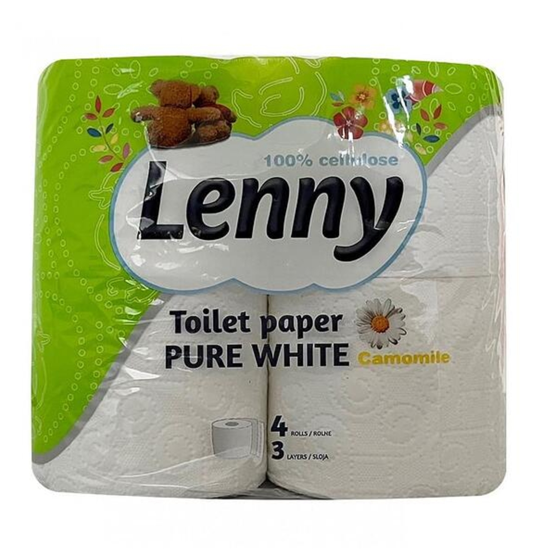 LENNY ТОАЛЕТНА ХАРТИЯ ЛАЙКА 3 пласта 4 бр.