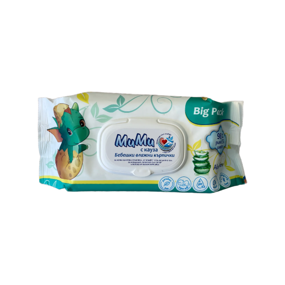 МИМИ АЛОЕ ВЕРА МОКРИ КЪРПИ 120 бр. / опак.