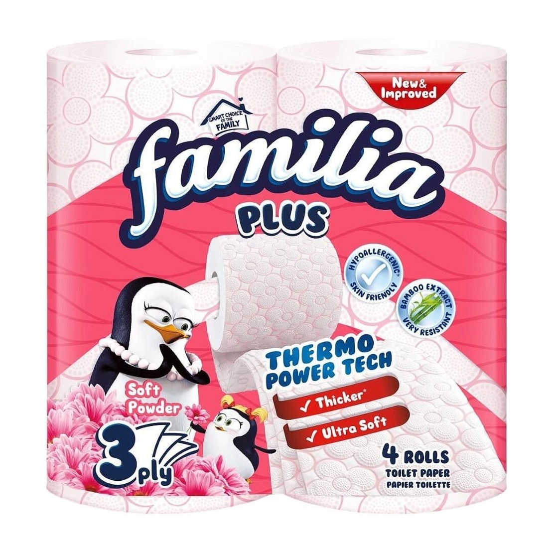 FAMILIA SOFT POWDER ТОАЛЕТНА ХАРТИЯ 4 бр.