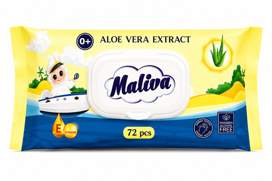 MALIVA МОКРИ КЪРПИ 72 бр. / опак