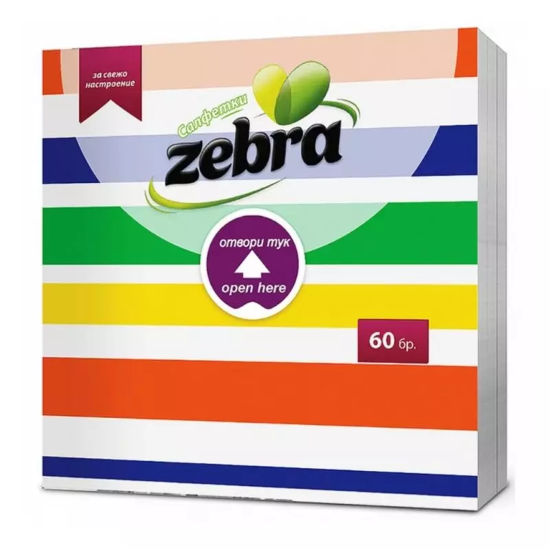 ZEBRA РАЕ САЛФЕТКИ 60 бр.