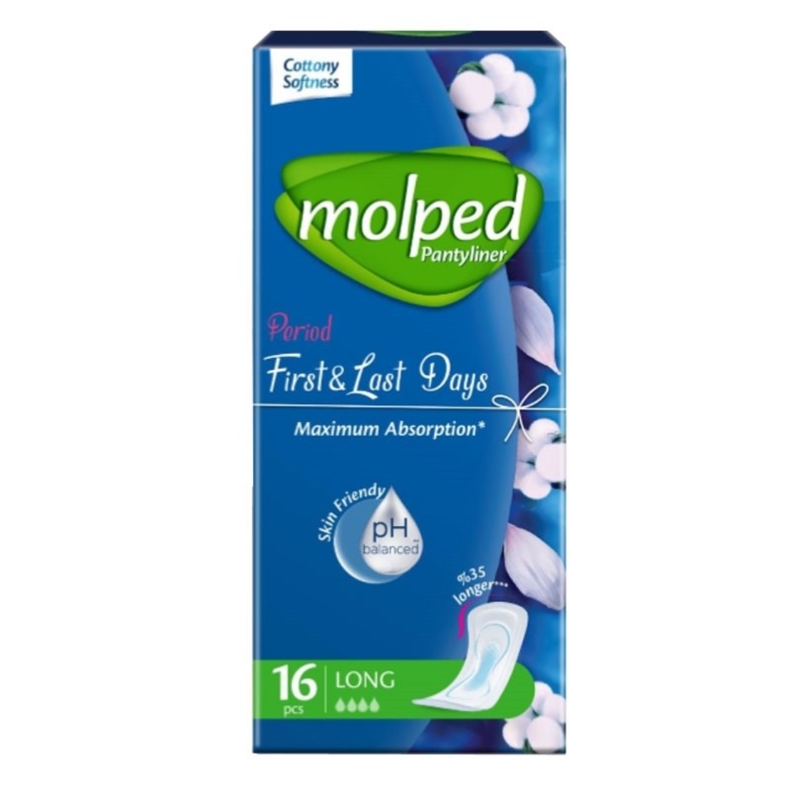 MOLPED PANTYLINER FIRST & LAST DAYS ДАМСКИ ПРЕВРЪЗКИ 16 бр. / опак.