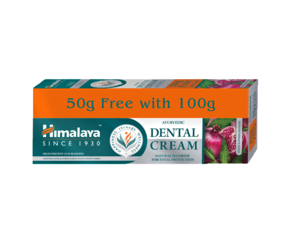 HIMALAYA AYURVEDIC NEEM & POMEGRANATE ПАСТА ЗА ЗЪБИ 100 гр. + 50 гр. подарък