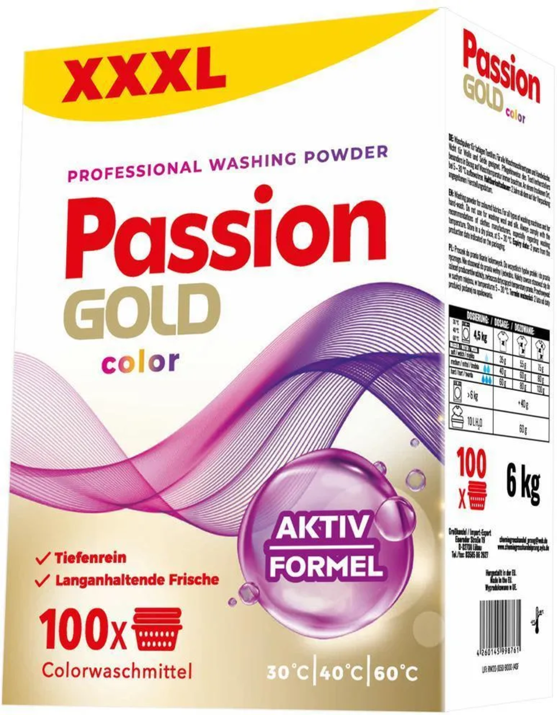 PASSION GOLD COLOUR ПРАХ ЗА ПРАНЕ 6 кг.