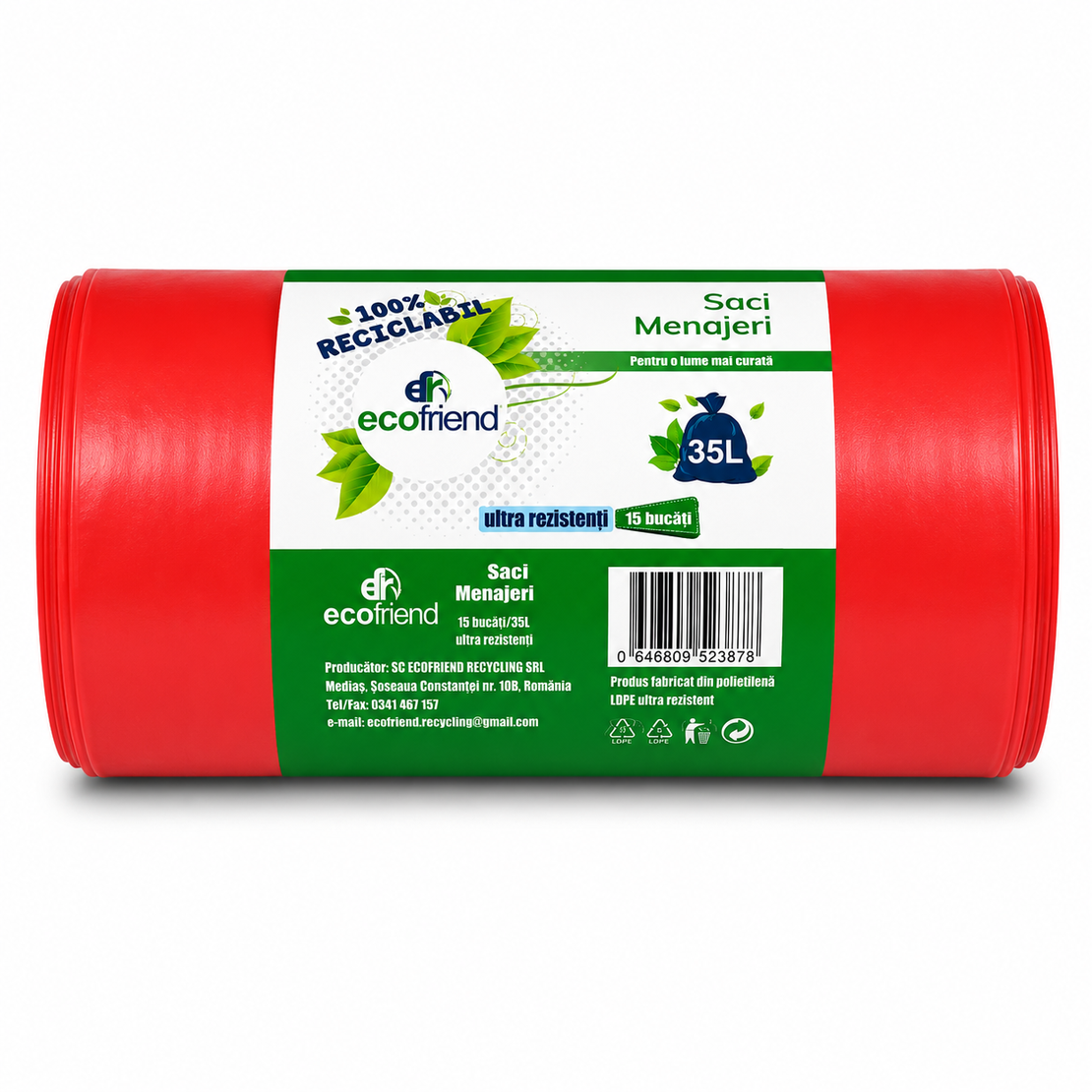 SC ECOFRIEND ТОРБИ ЗА СМЕТ 35 л. 15 бр. / опак.