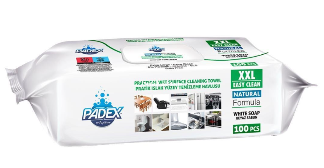 PADEX  ДОМАКИНСКИ МОКРИ КЪРПИ XXL 100 бр.