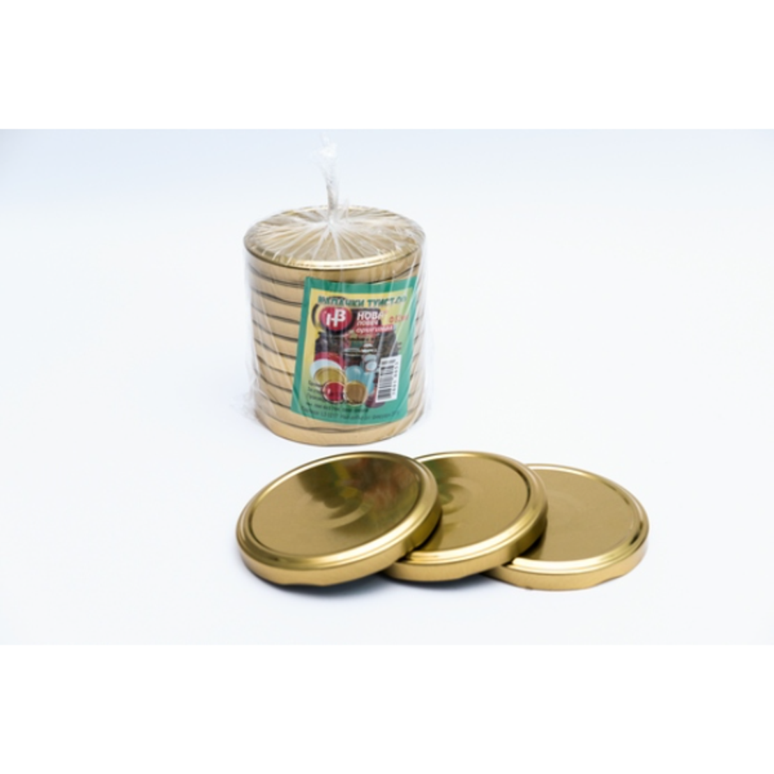 НОВА ЛОВЕЧ КАПАЧКИ ЗА БУРКАНИ тип ТУИСТ ОФФ ф82 ГОЛД 10 бр. / опак.