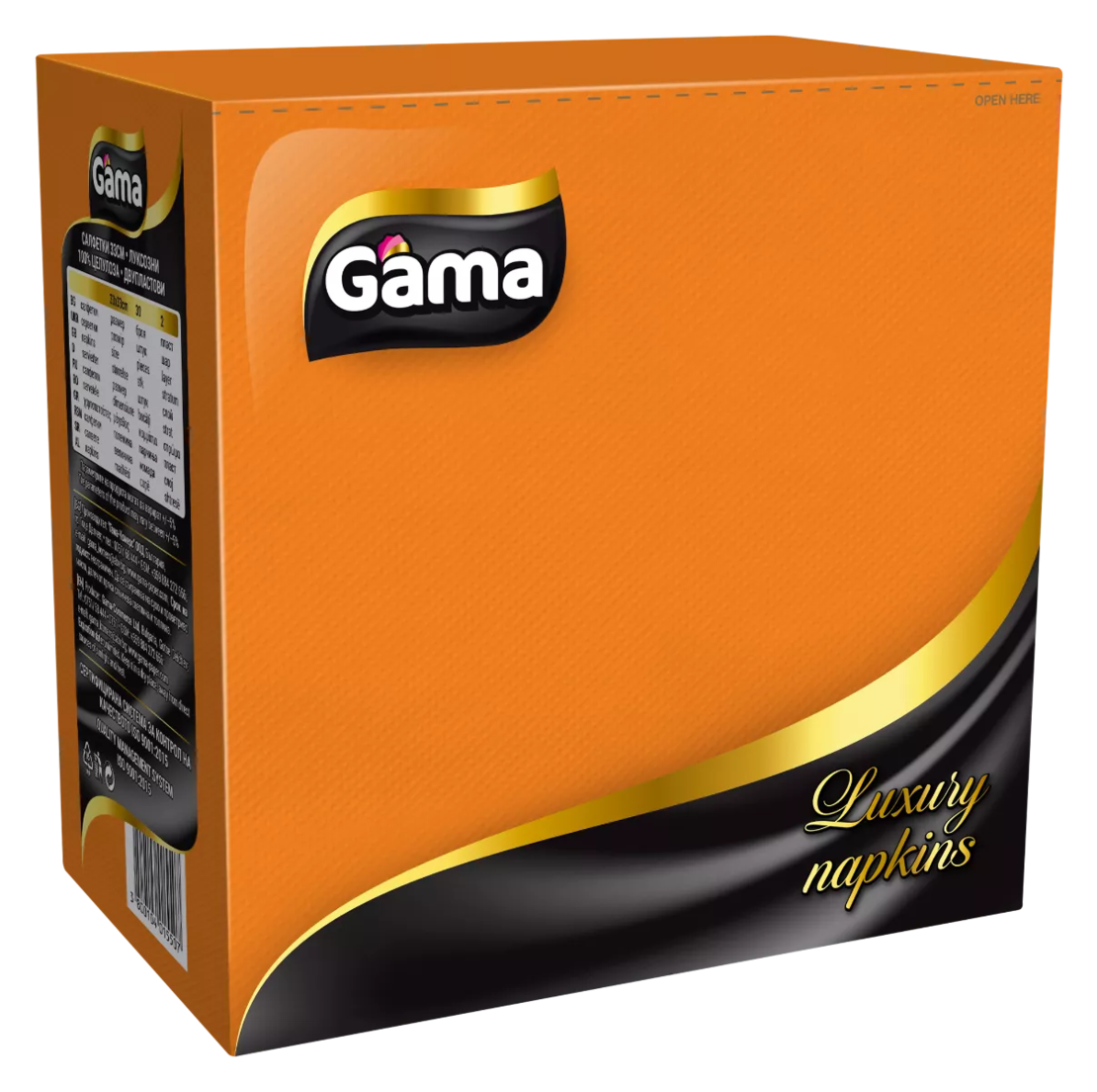 GAMA САЛФЕТКИ ЦВЕТНИ 30 бр. / опак.
