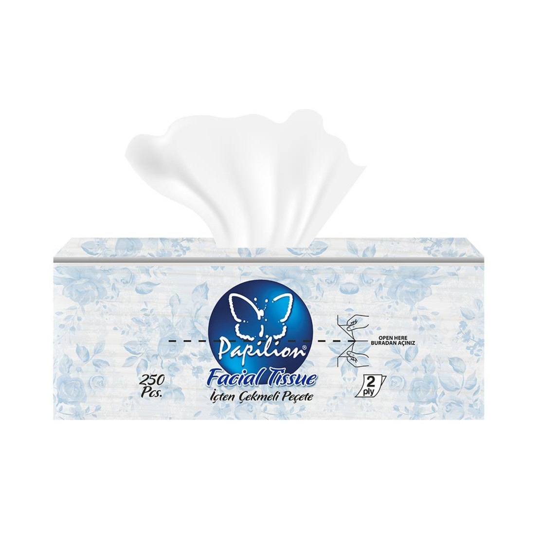 PAPILION КЪРПИ ЗА ЛИЦЕ 18/21 см. 250 бр./опак.