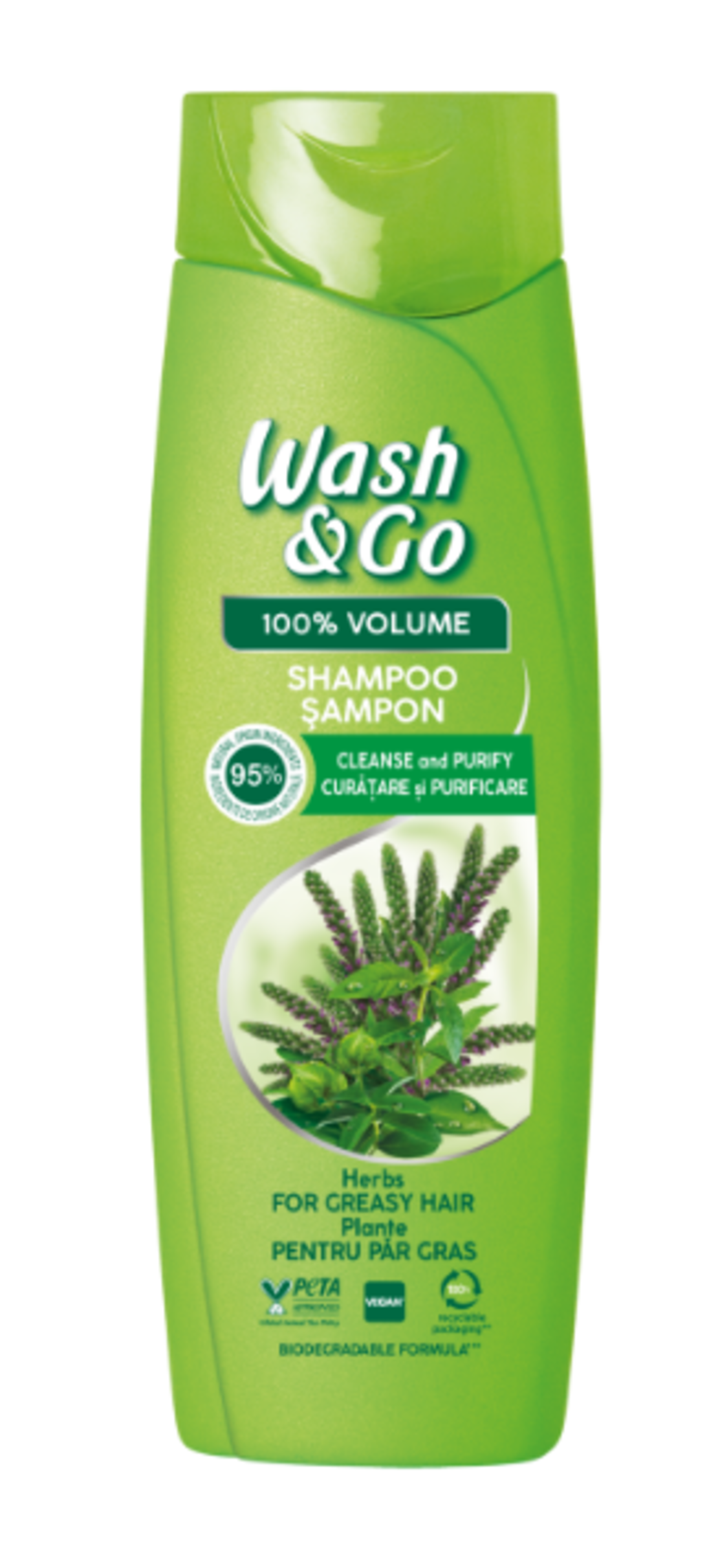 WASH & GO HERBS ШАМПОАН 180 мл.