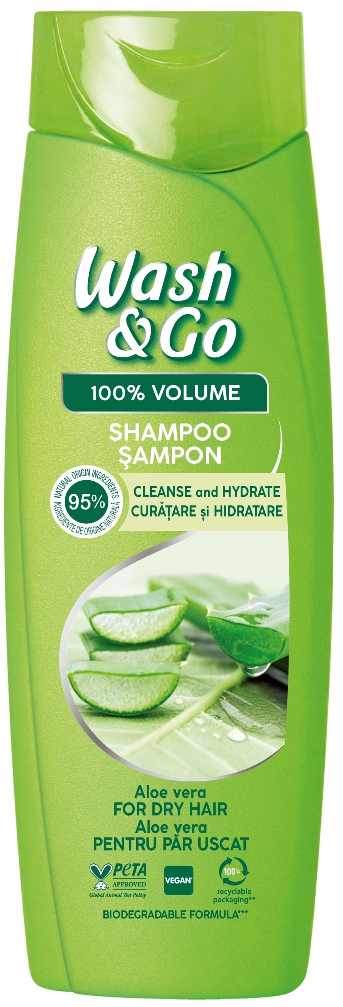 WASH & GO ALOE VERA ШАМПОАН 180 мл.