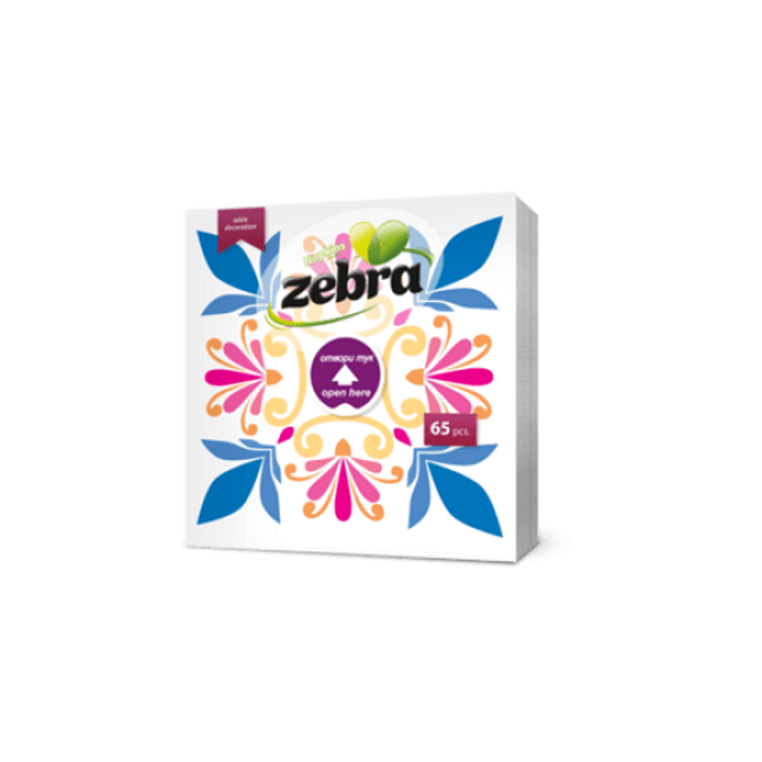 ZEBRA LILIA САЛФЕТКИ 65 бр.