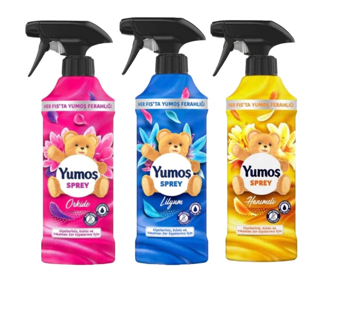 YUMOS АРОМАТИЗАТОР СПРЕЙ ЗА ТЪКАНИ 450 мл.