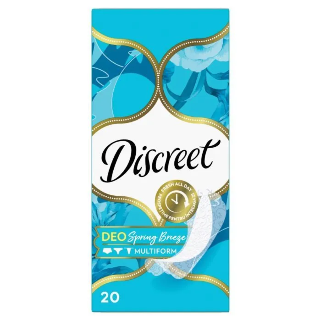 DISCREET DEO SPRING BREEZE MULTIFORM ДАМСКИ ПРЕВРЪЗКИ ЕЖЕДНЕВНИ 20 бр. / опак.