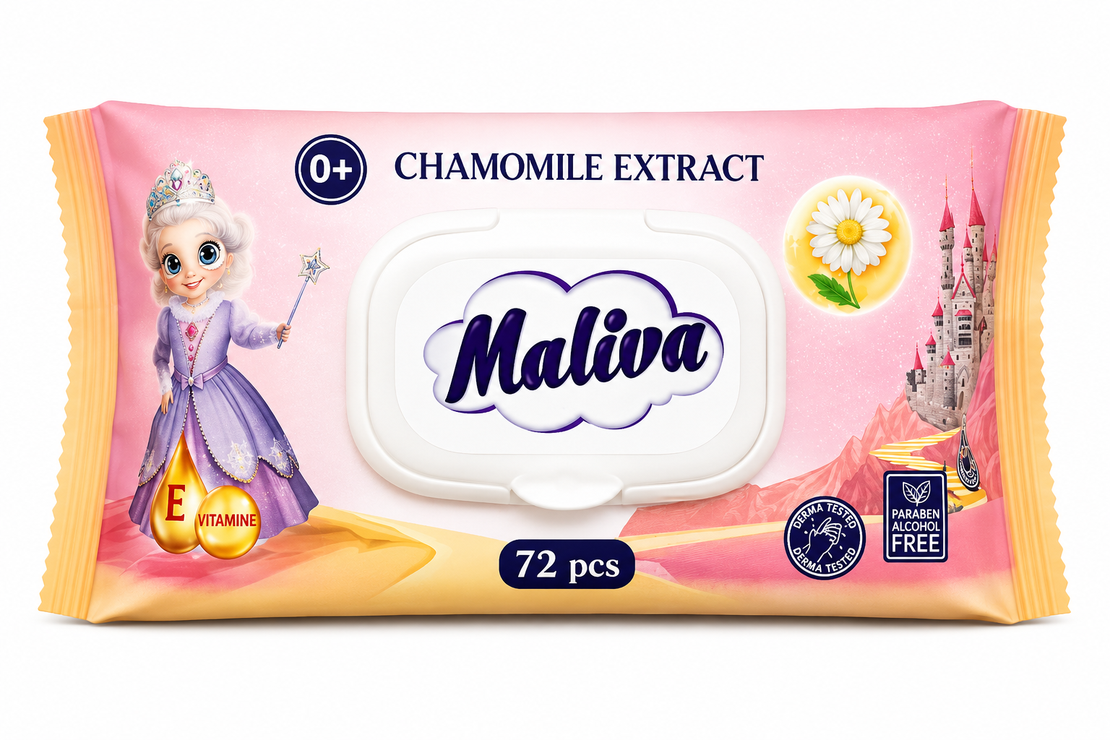 MALIVA МОКРИ КЪРПИ 72 бр. / опак
