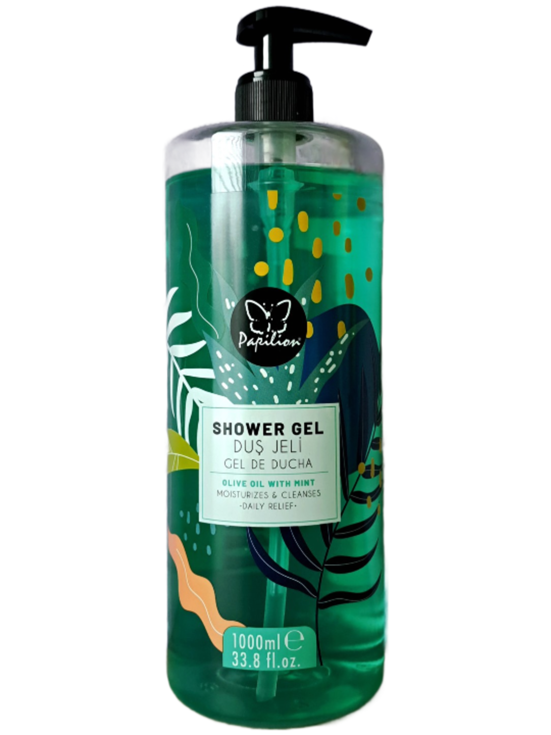 PAPILION OLIVE OIL AND MINT ДУШ ГЕЛ 1000 мл.