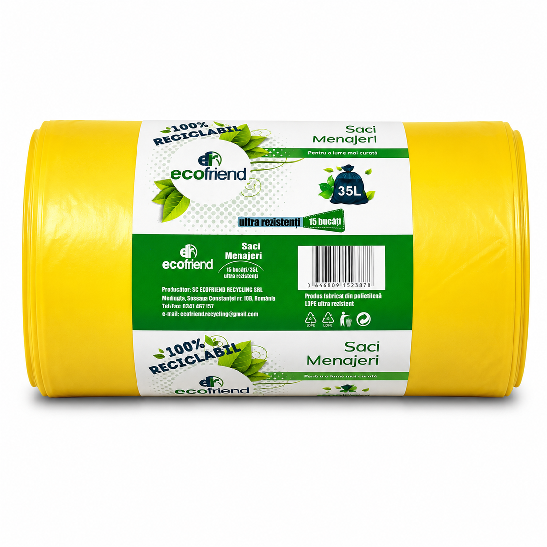 SC ECOFRIEND ТОРБИ ЗА СМЕТ 35 л. 15 бр. / опак.