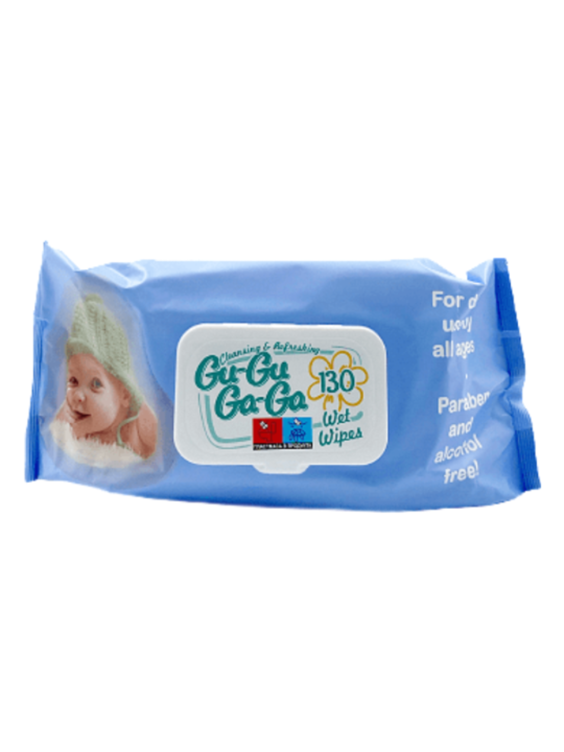 GU-GU GA-GA СИНИ МОКРИ КЪРПИ С КАПАК 130 бр.