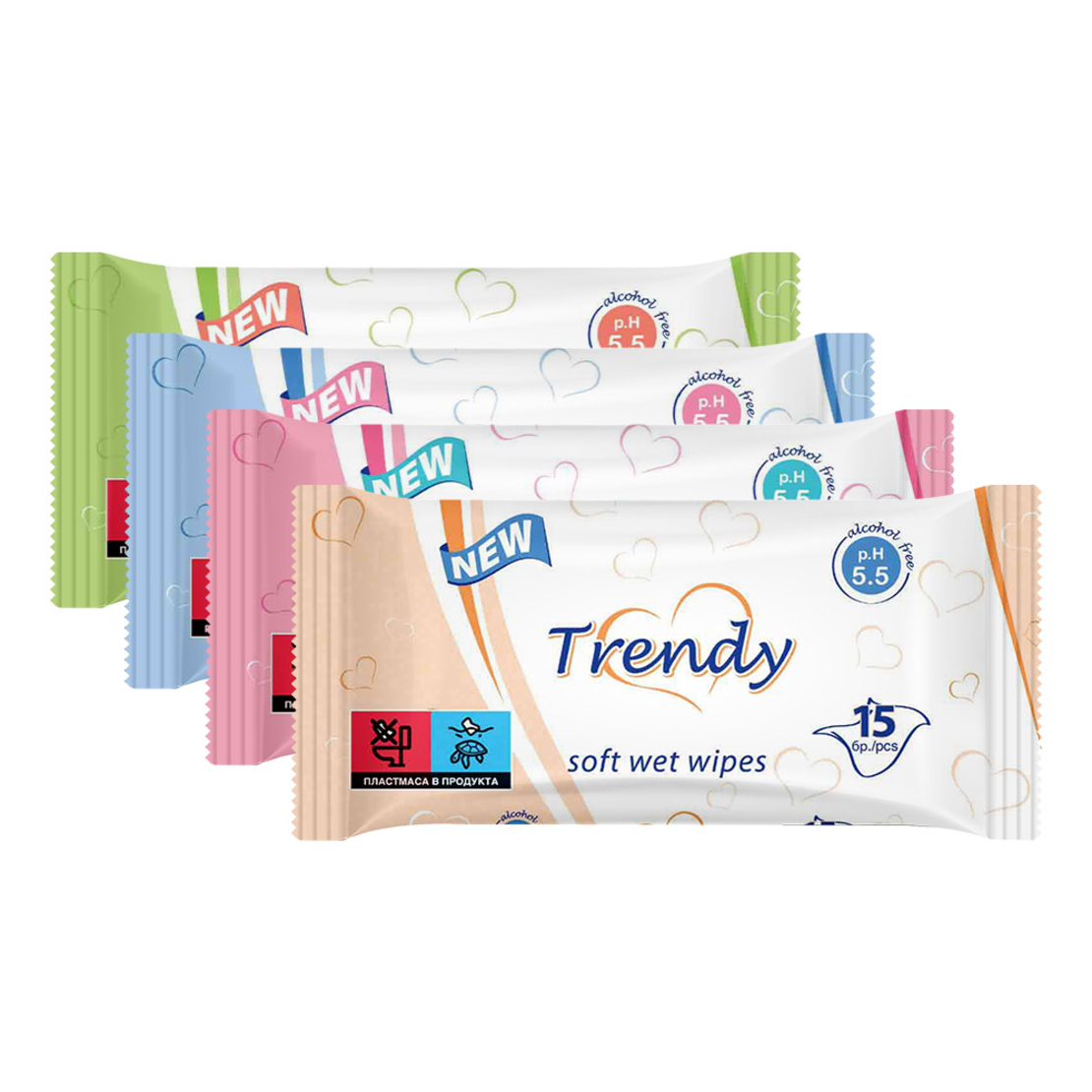 TRENDY МОКРИ КЪРПИ 15 бр./ различни видове