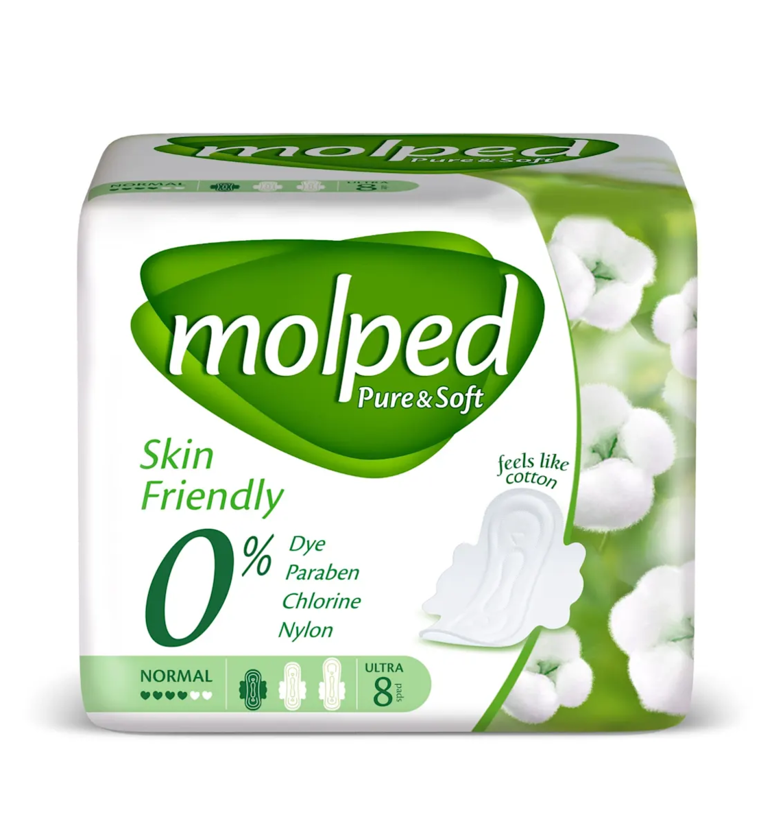 MOLPED PURE § SOFT NORMAL ДАМСКИ ПРЕВРЪЗКИ 8 бр. / опак.