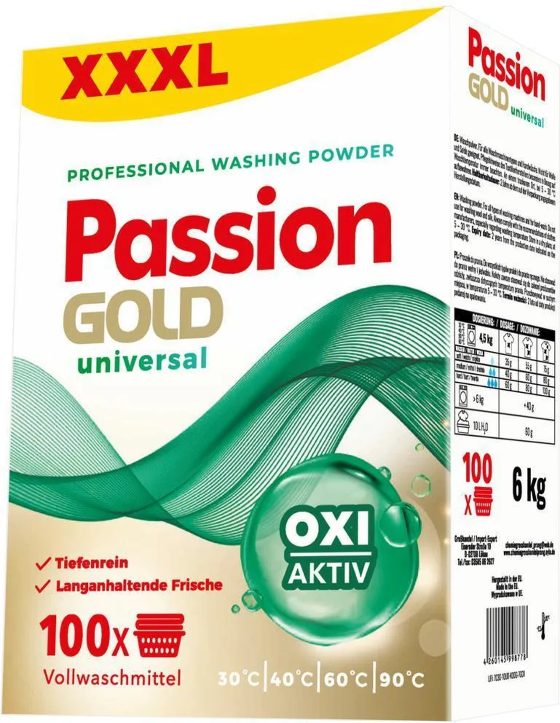 PASSION GOLD UNIVERSAL ПРАХ ЗА ПРАНЕ 6 кг.