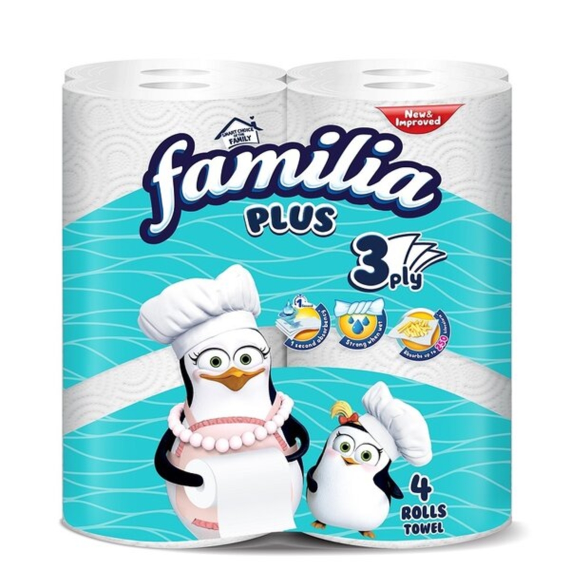 FAMILIA PLUS КУХНЕНСКА ХАРТИЯ 4 бр./опак.