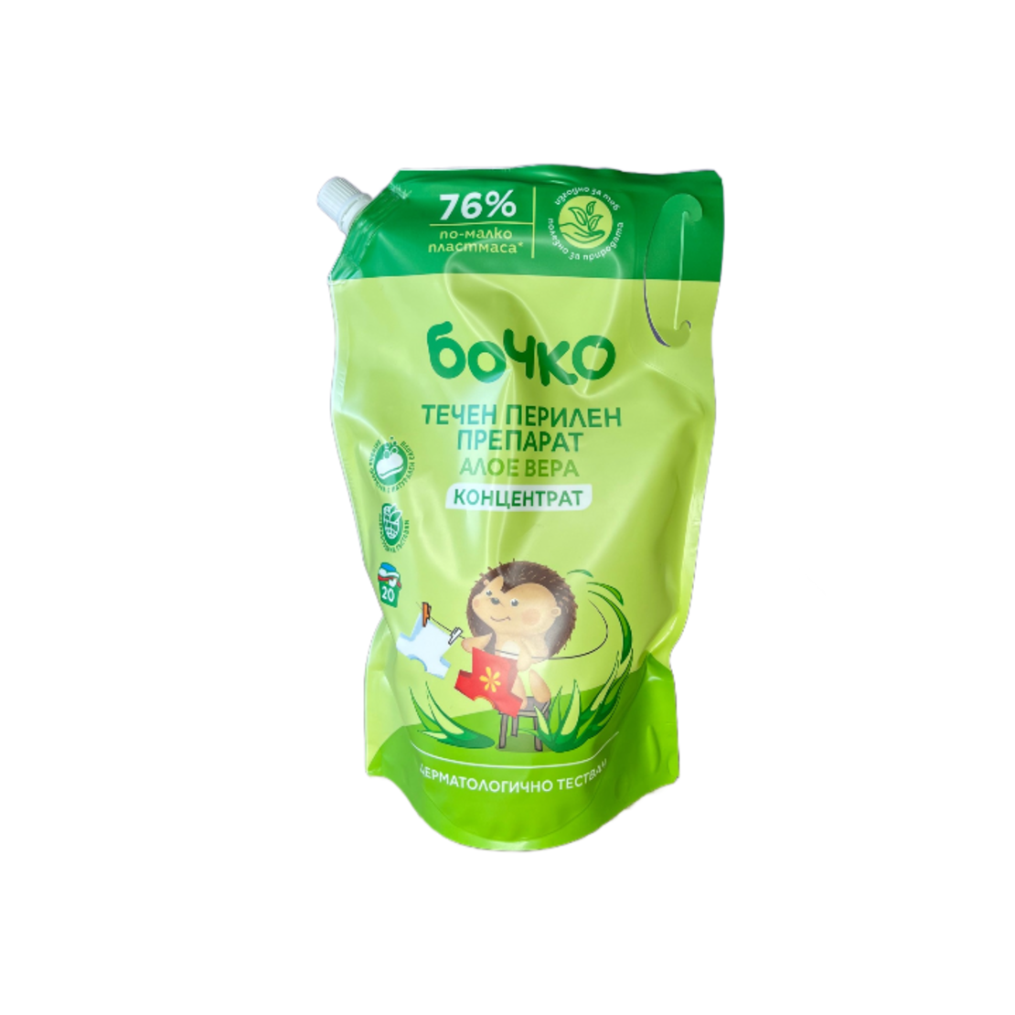 БОЧКО ALOE VERA ТЕЧЕН ПРЕПАРАТ ЗА ПРАНЕ 1000 мл.