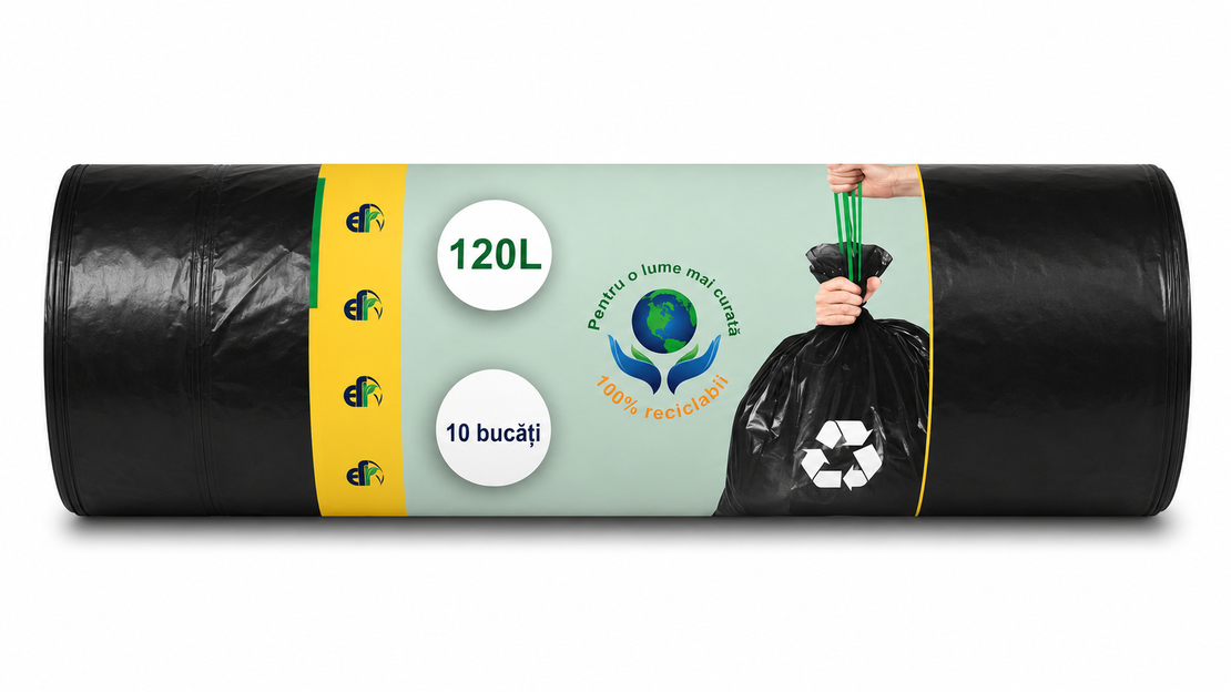 SC ECOFRIEND ТОРБИ ЗА СМЕТ С ВРЪЗКИ 120 л. 10 бр. / опак.