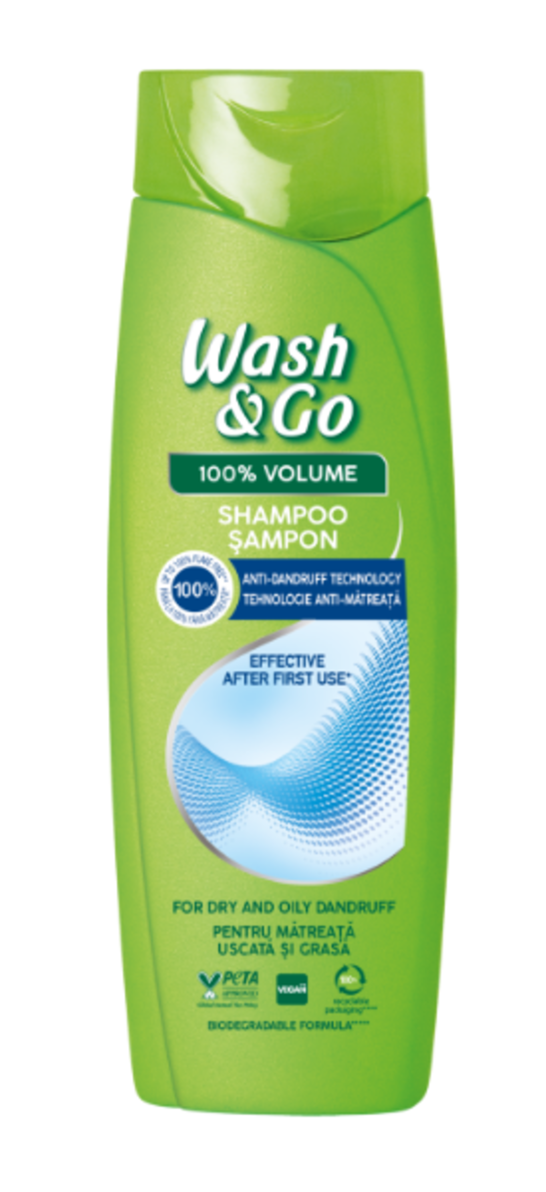WASH & GO ANTI DANDRUFF ШАМПОАН 180 мл.