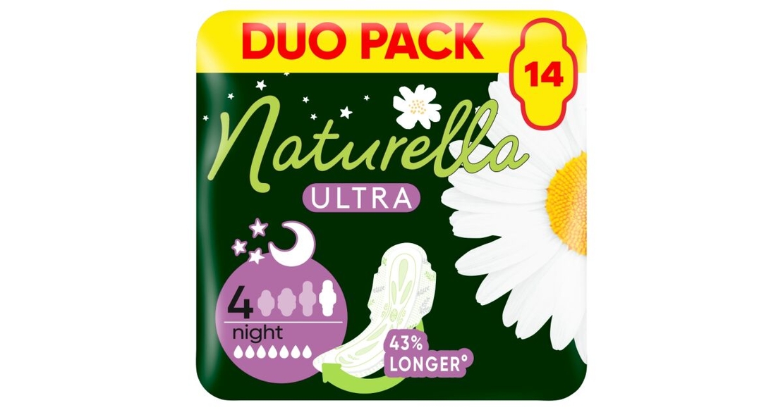 NATURELLA ULTRA NIGHT DUO PACK ДАМСКИ ПРЕВРЪЗКИ 14 бр. / опак.