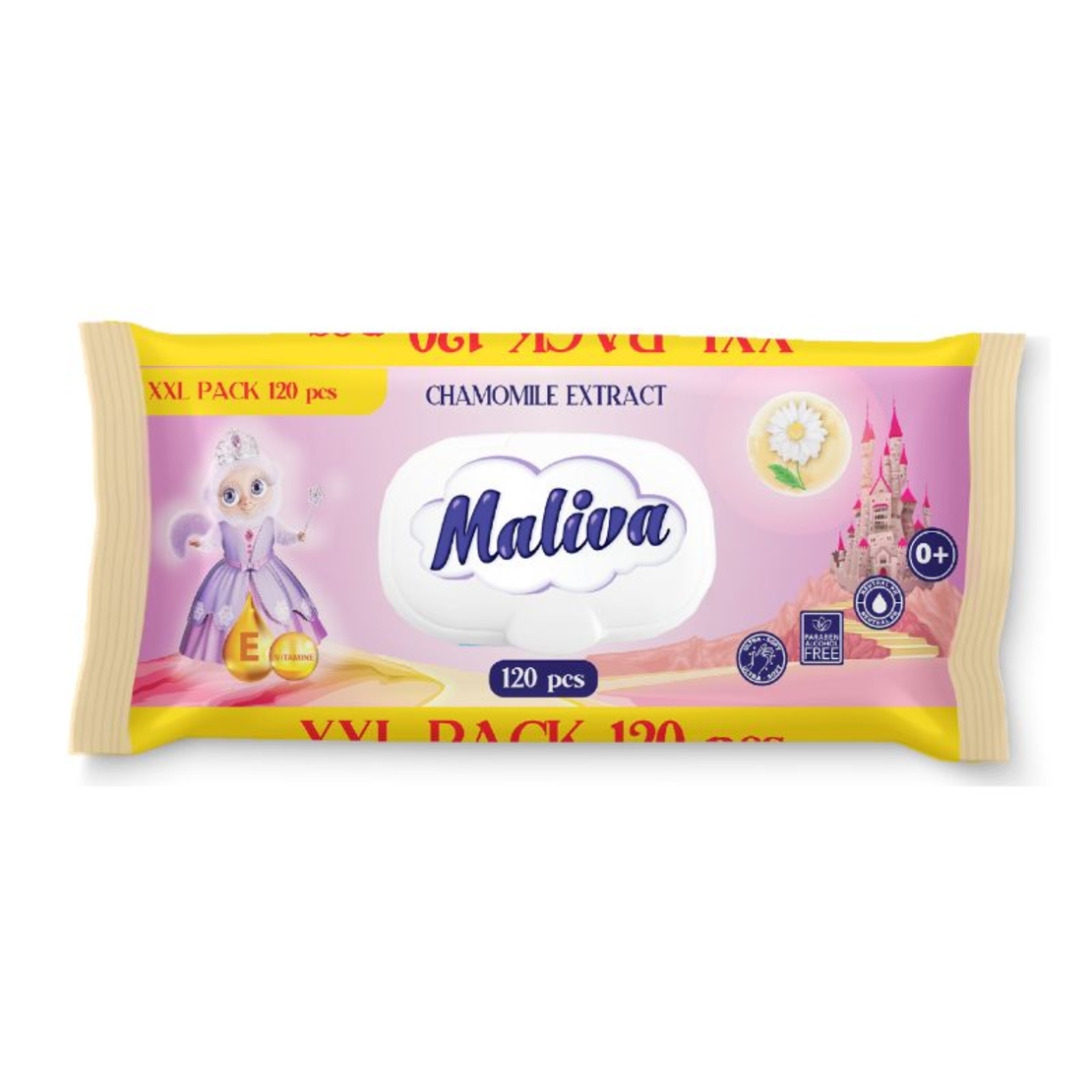 MALIVA НЕВЕН МОКРИ КЪРПИ С КАПАК 120 бр.