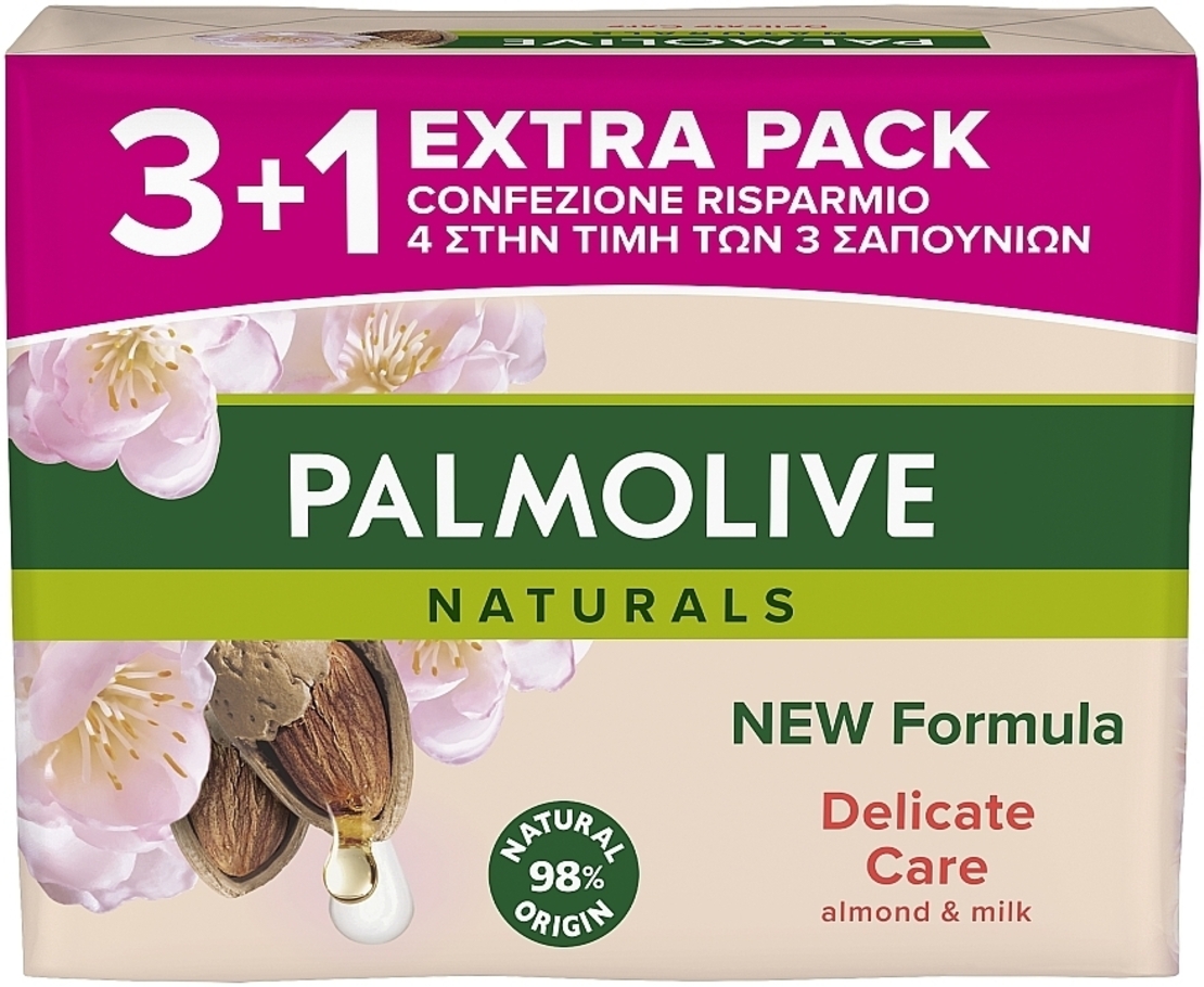 PALMOLIVE ALMOND AND MILK САПУН 3+1 x 90 гр.
